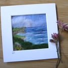 Needle felted Coastal Original Art by Lyn