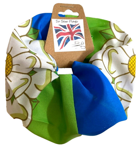 East Yorkshire Flag Hair Scrunchie Scrunchies Accessory Ties Elastic