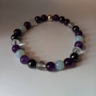 Sleep Well Reiki Infused Gemstone 8mm Elasticated Bracelet On Various sizes