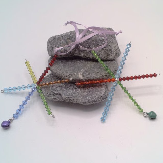 Crystal Christmas Star Tree Decoration - Pack of 2, Xmas Star Bauble, Christmas