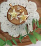 festive star dangle earrings - Image 1