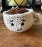 Tommy the Teacup Crochet Keyring – Cute Expression  - Image 2
