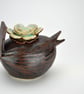 Ceramic wren teapot, pourer - Image 3