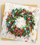 Christmas Wreath – Premium Festive Greeting Card