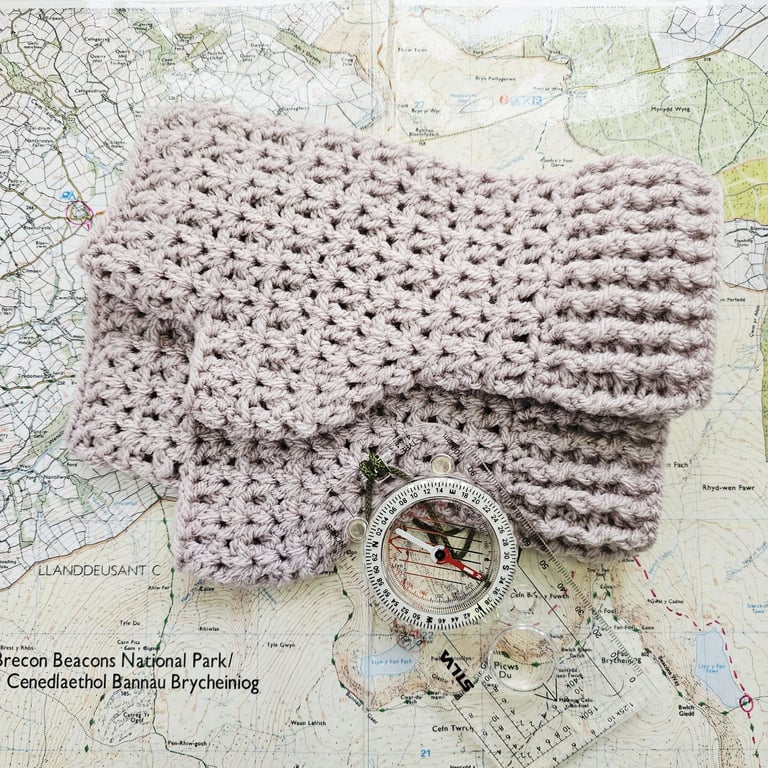Pastel Pink Fingerless Mitts, Cosy Crochet Wrist Warmers