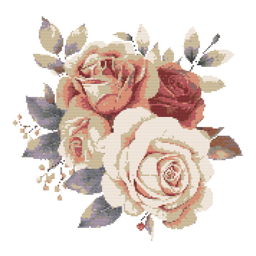 ROSES - Cross Stitch Pattern - Cross Stitch Chart