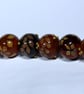 Handmade brown and amber lamp work glass beads - Image 7