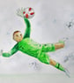 Football goalkeeper saving the penalty - Image 1