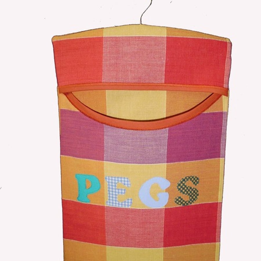 Applique peg bag