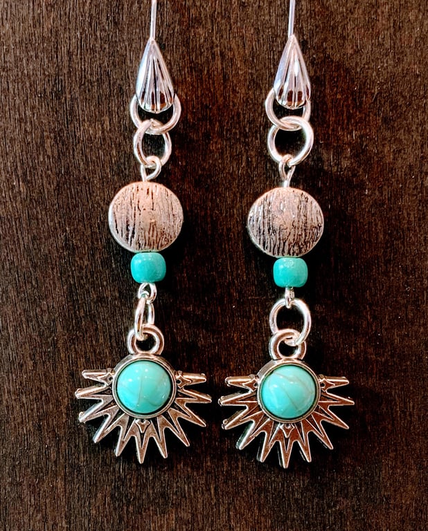 Sun Ray Charm Earrings