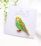 Hand-painted Bird Brooch