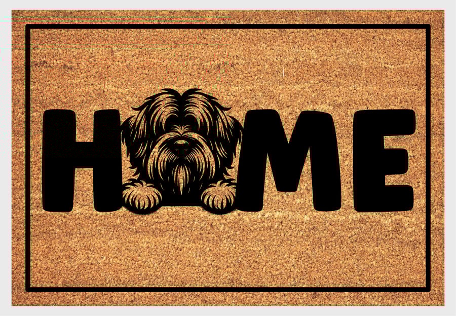 Briard Home Door Mat - Briard Dog Welcome Mat - 3 Sizes