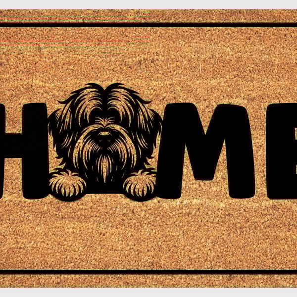 Briard Home Door Mat - Briard Dog Welcome Mat - 3 Sizes
