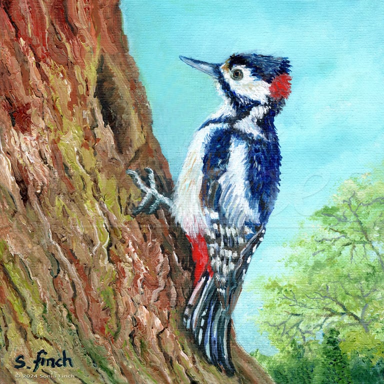 Spirit of Woodpecker - Limited Edition Giclée Print