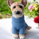 Handcrafted custom dog replica made to look like your dog using a photo for ref.