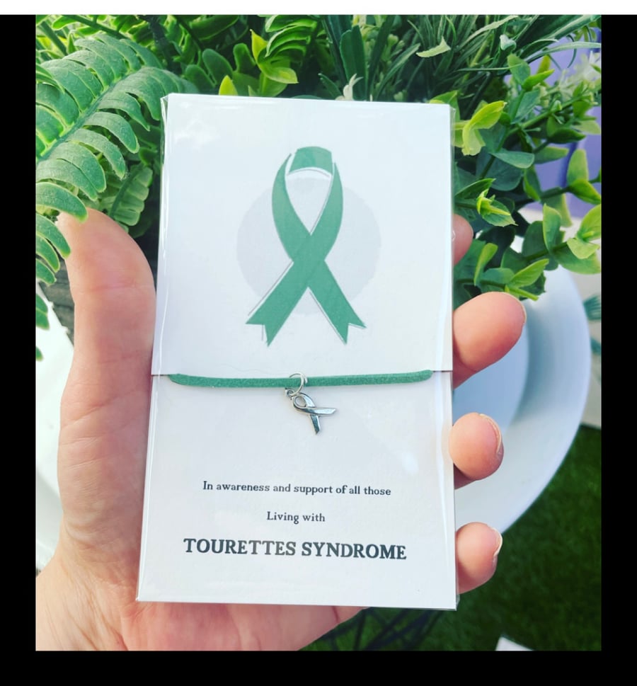 In awareness of Tourette’s syndrome wish bracelet awareness charm bracelet 