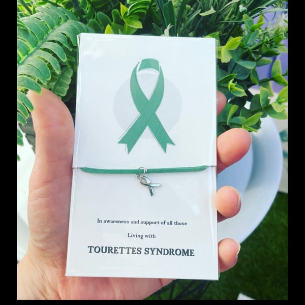In awareness of Tourette’s syndrome wish bracelet awareness charm bracelet 