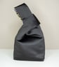 Reversible Japanese Knot Bag - Wisteria Pattern - Lined In Black Satin - Image 6