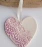Ceramic heart hanging - Image 3