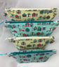 Beach huts makeup bag, Seaside zip bag, 2 size and colour options, Handmade - Image 8