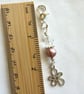 Beaded bag charm, journal, planner clip on charm, handmade gift - Image 3