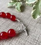 Quartzite Bracelet, Red, SALE - Image 2
