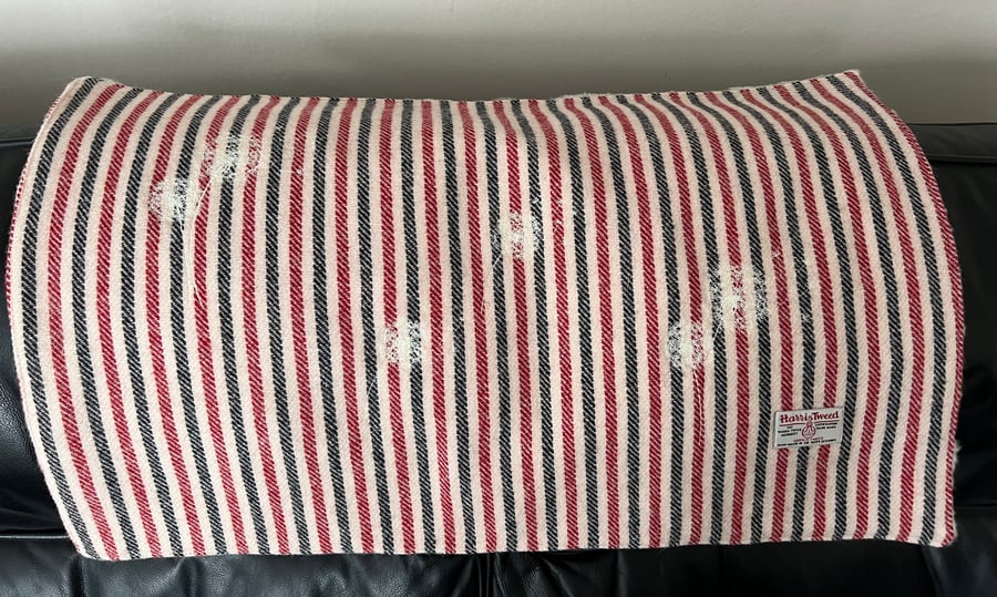 Harris Tweed Knee Blanket - backed with 100% Lambs Wool Sherpa Fleece