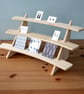 Concave Display Shelf with 3 Tier Stand for Memorabilia, Collectables, Retail - Image 3