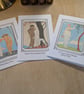Handmade Boxed Set of 6 Art Deco Notecards - Image 3
