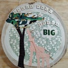 Wooden wall art Giraffe