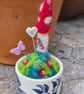 Miniature Toadstool Pincushion Diorama  - Image 2