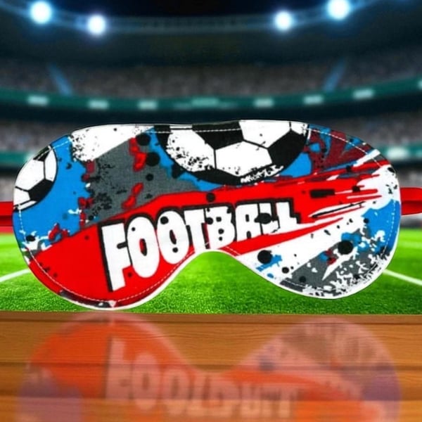 Children's Sleep Masks, Sporty Football Themes, Adjustable Blackout.