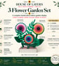 Indoor Wooden Garden Display – 3 Interchangeable Flowers - Image 2