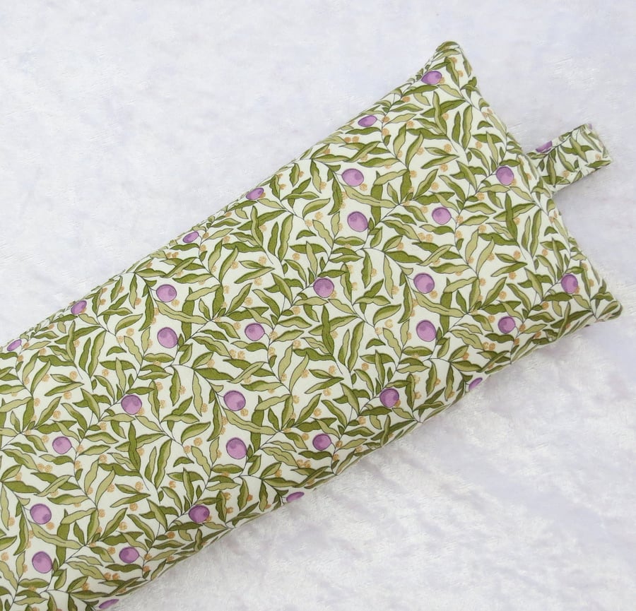 Keyboard wrist support, wrist rest, organic Liberty Lawn, festive