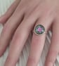 Mandala Ring Pink & Green