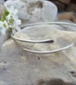 Sterling silver wraparound bangle - Image 1