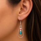 Handmade tear drop earring