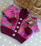 Baby Girls Hand knitted Cardigan  6 - 12 months size  - Image 1