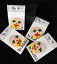 Pin It! Mr Blobby Polymer Clay Pin Badge  - Image 4