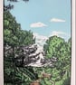 Holkham Beach Coastal Path - Limited Edition Lino Print - Image 4