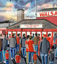 Walsall, Framed & Unframed Fine Art Print Football FC, Fellows Park Stadium Gift - Image 2