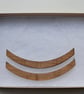 Double Arc Wooden Necklace - Image 3