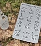 ASTRONOMICAL CONSTELLATION STARSIGN Hand Stamped Pewter Necklace - Image 1