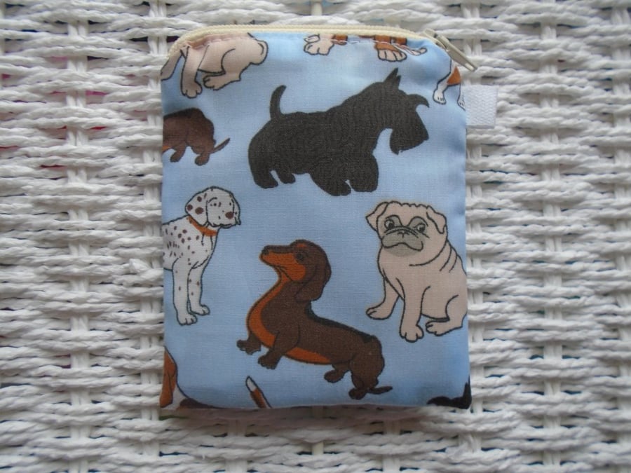 Mixed Dogs Coin Purse or Card Holder 