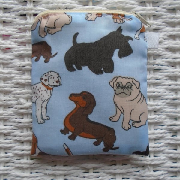 Mixed Dogs Coin Purse or Card Holder 