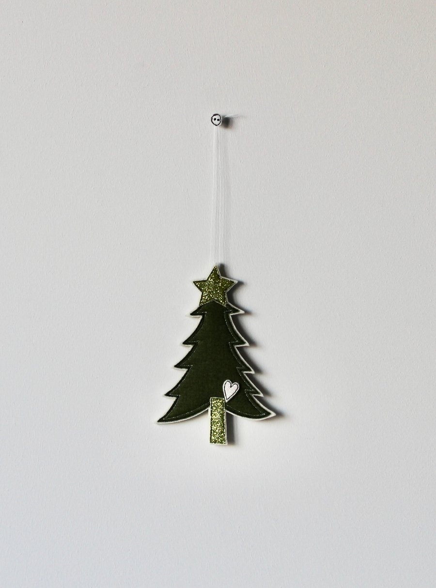 ‘A Tree with a Star and Heart' - Hanging Decoration