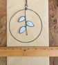 Stained Glass Pussy Willow Mini Wreath, Hanging Suncatcher Valentines Gift - Image 9