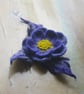 Handmade Felted Wool Flower Brooch - Image 1