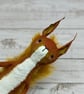 Spun Cotton Red Squirrel Miniature Art Doll - Image 3