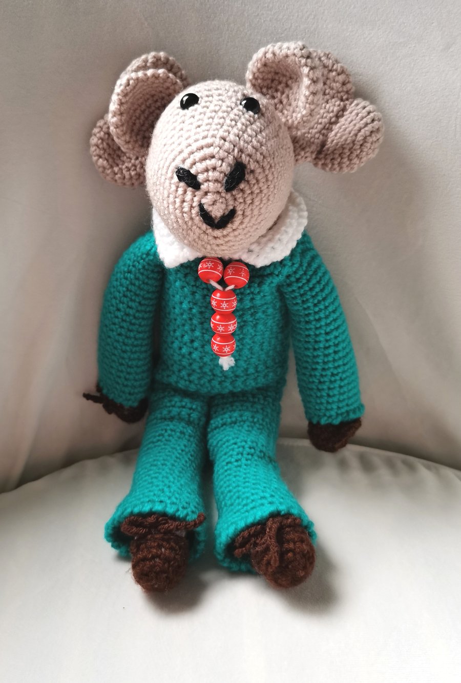 Traditional Crochet Rudolph Toy